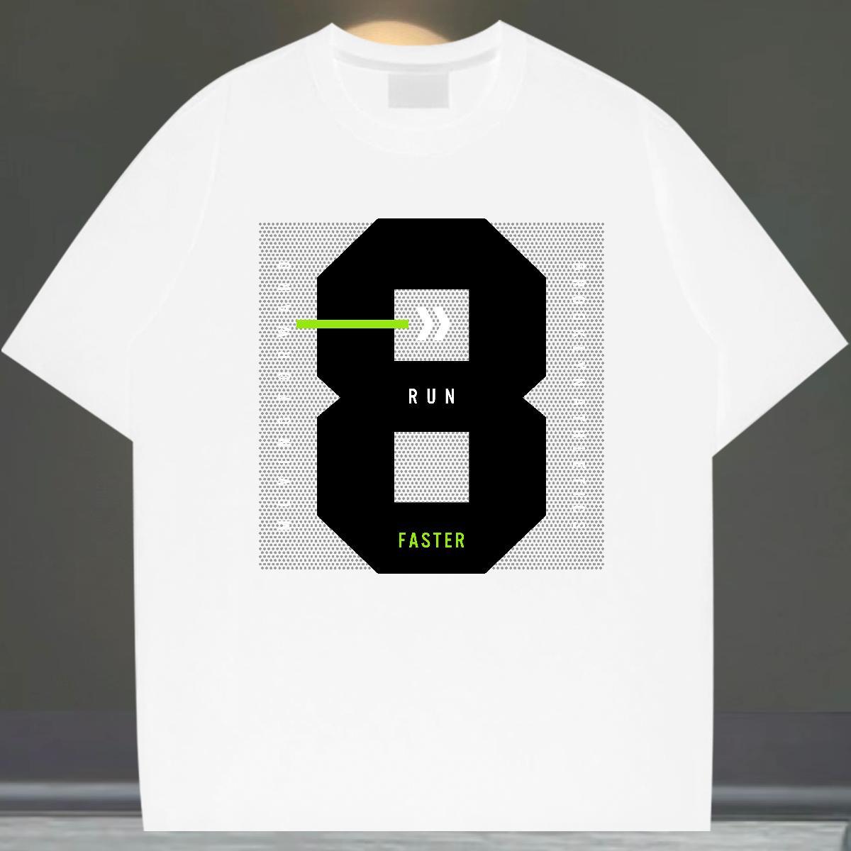 Cool Design Couples T Shirts Spring Summer 230g Pure Cotton DIY Printed Breathable Short Sleeve letter T-Shirts for Men Fashion Designer Tees Shirts