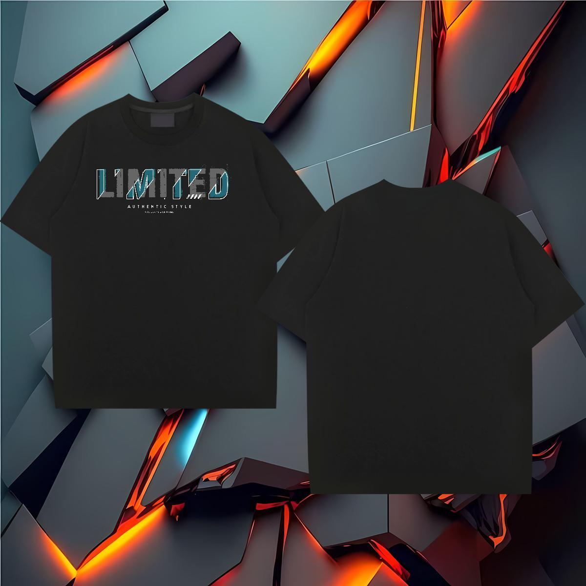 Brand letter 230g 100% Cotton Couples T Shirts Street Wear Pure Cotton Man T Shirts Fashion Designer DIY Printed Polos
