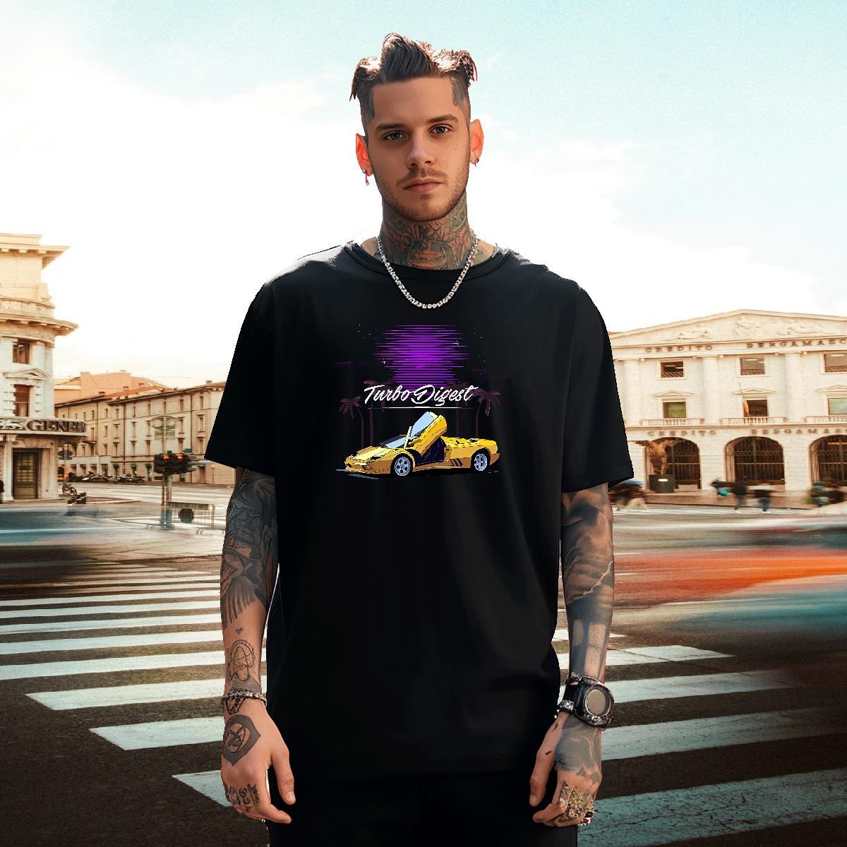 Wholesale Mens Tshirts Outdoor 230g Cotton Custom Anime Breathable Crew Neck beach T-Shirts Fashion Design Tees Shirts