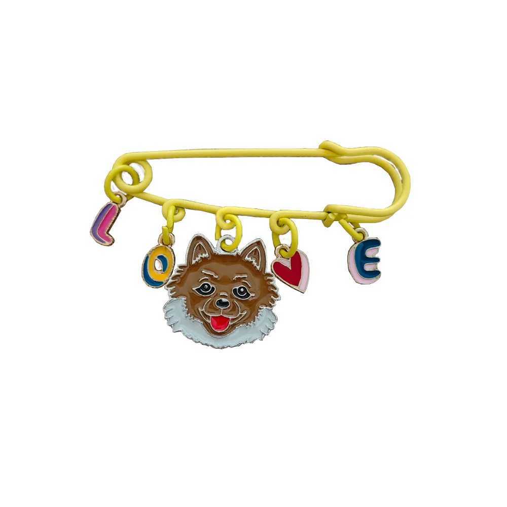Hot selling Teddy Dog Animal Brooch Original Accessories Small Border Collie Brooch W240815