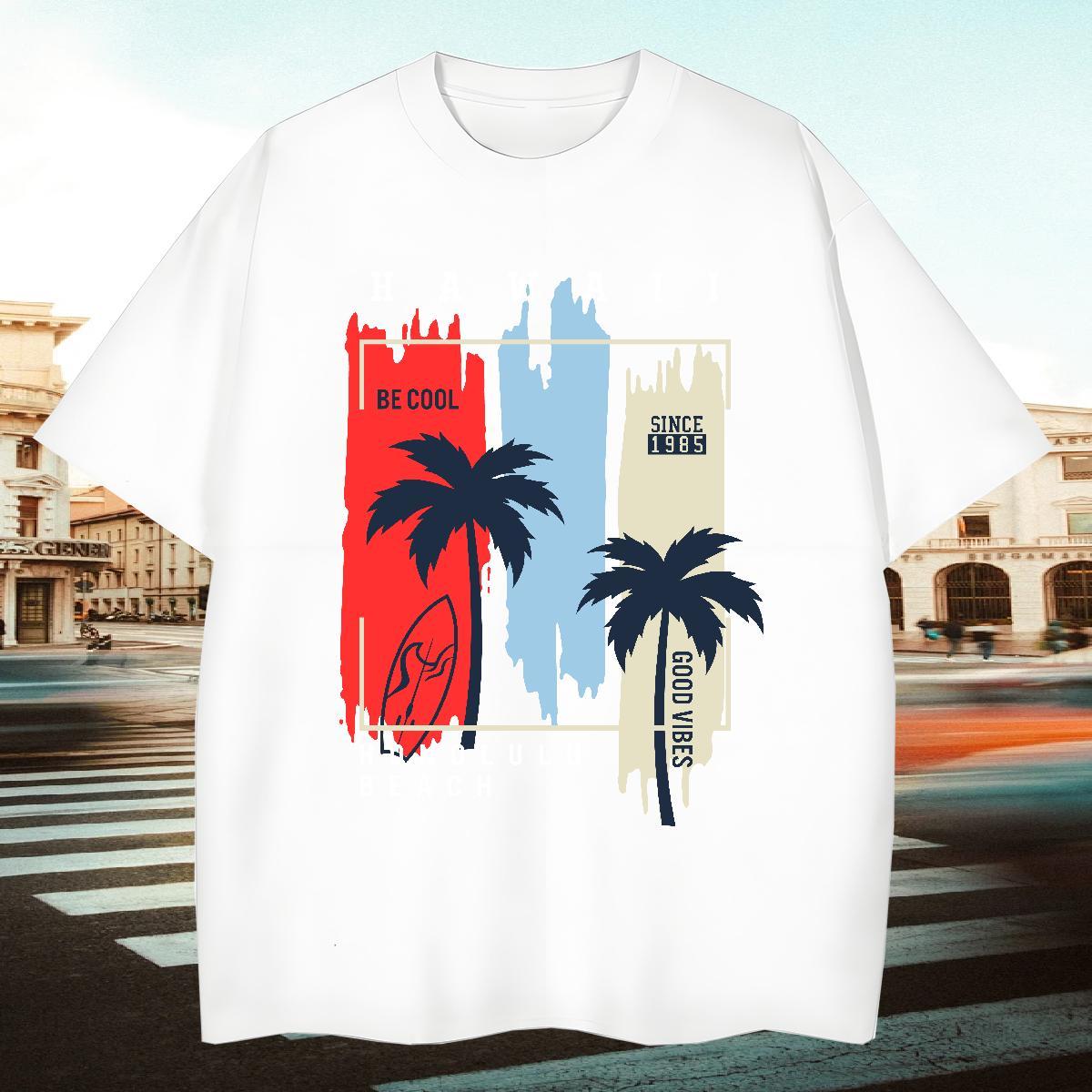TOP Quality Men Tshirts Casual Daily Wear 230g 100% Cotton Anime O-Neck Short Sleeve stakeboarding Men T Shirts Fashion Designer Tee Shirt