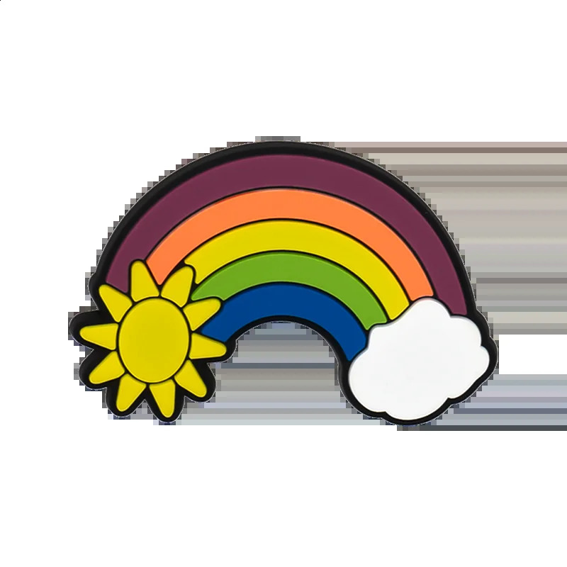 1 PVC Sunflower Palm Beach Bag Charm Decoration with Rainbow Coconut Duck Tote Accessories 240820