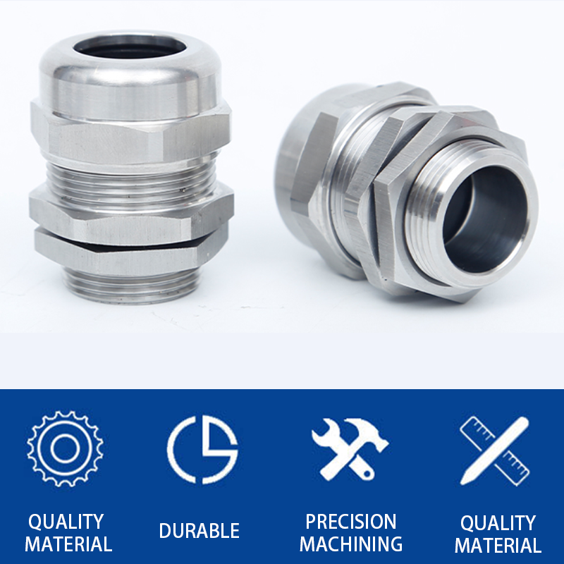 Joint gland 304 stainless steel explosion-proof cable waterproof armor M20-M25-M32M40M50 sealed fixed head