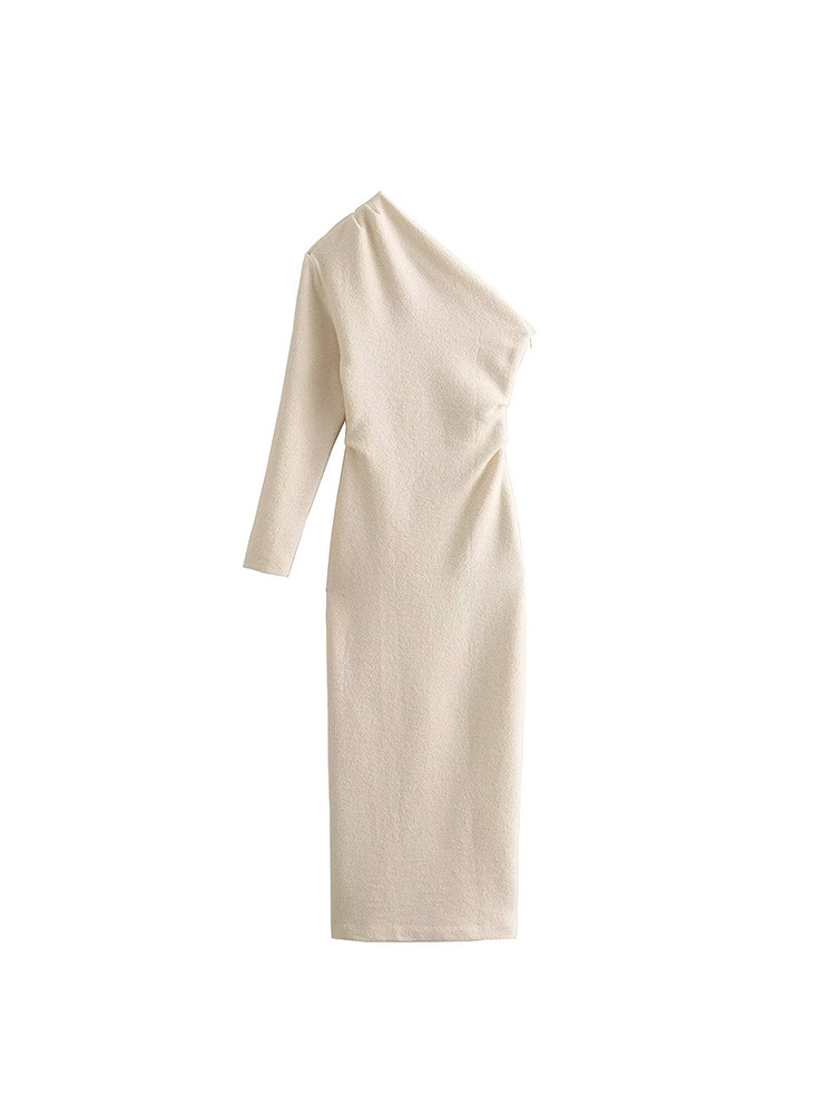 Casual Dresses Asymmetrical Long Dresses For Women Fashion One Shoulder Sleeve Midi Elegant Dress Female Sexy Party Dresses