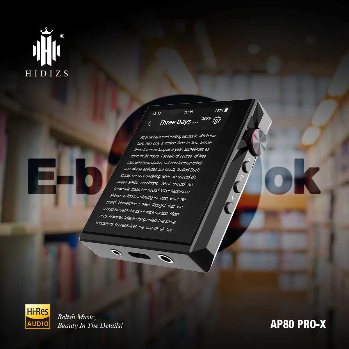 Hidizs AP80 Pro X Hi Res Audio HIFI Portable Music MP3 Player Dual ES9219C DAC MQA LDAC PCM 384 DSD 256 e-book B250607