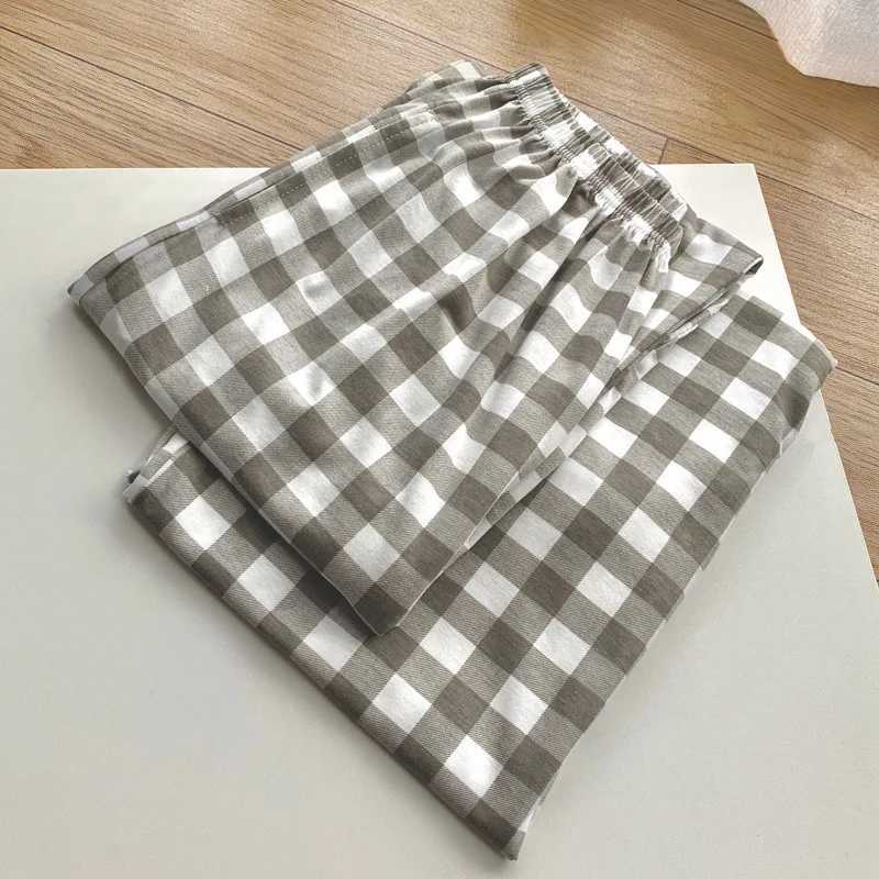 Summer and Spring Knitted Cotton Mens Plain Sleepwear Loose Soft Pants Home Breathable Mens Lounge Sleep BottomW240719