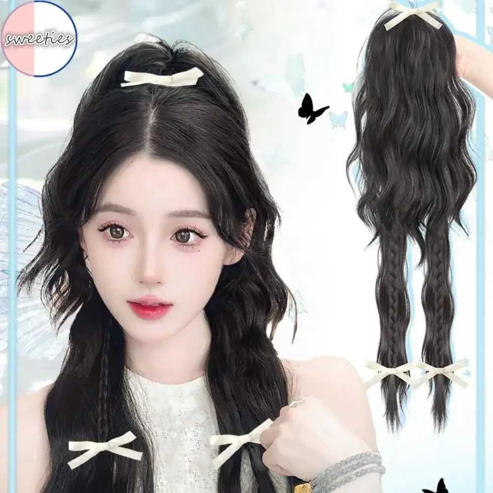 Y2K synthetic dopamine bow clip simulation boxing brooch clip clipped onto ponytail W240817