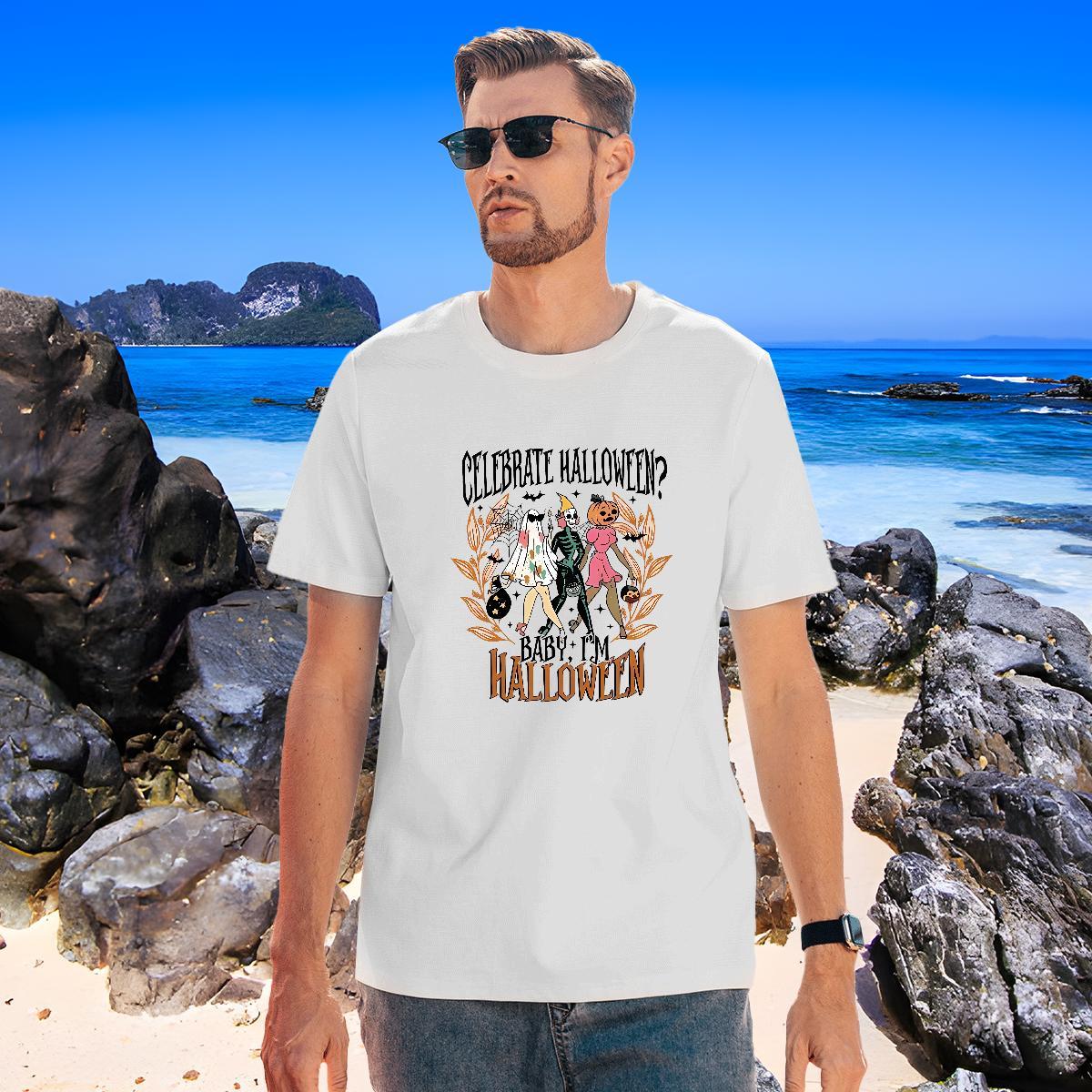 Loose Fit T Shirt For Man dance Short Sleeve O-Neck High Street Hip Hop Custom Print Plus Size 100% Cotton 230g Men Tops Tees Stylist Wear