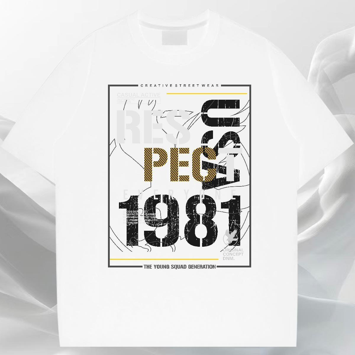 TOP Quality Men Tshirts Sport 230g 100% Cotton Cartoon Print Breathable Soft letter T Shirts Men Casual New Tops Shirt