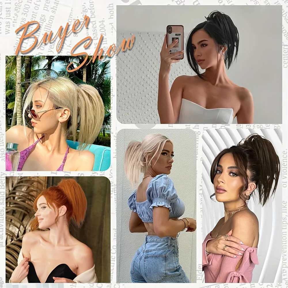 Messy Bun Chignon Claw in Ponytail Hair Extension Wigs Synthetic Wave Curling Touch Updo Hair Buns Hair Clip Scrunchie W240817