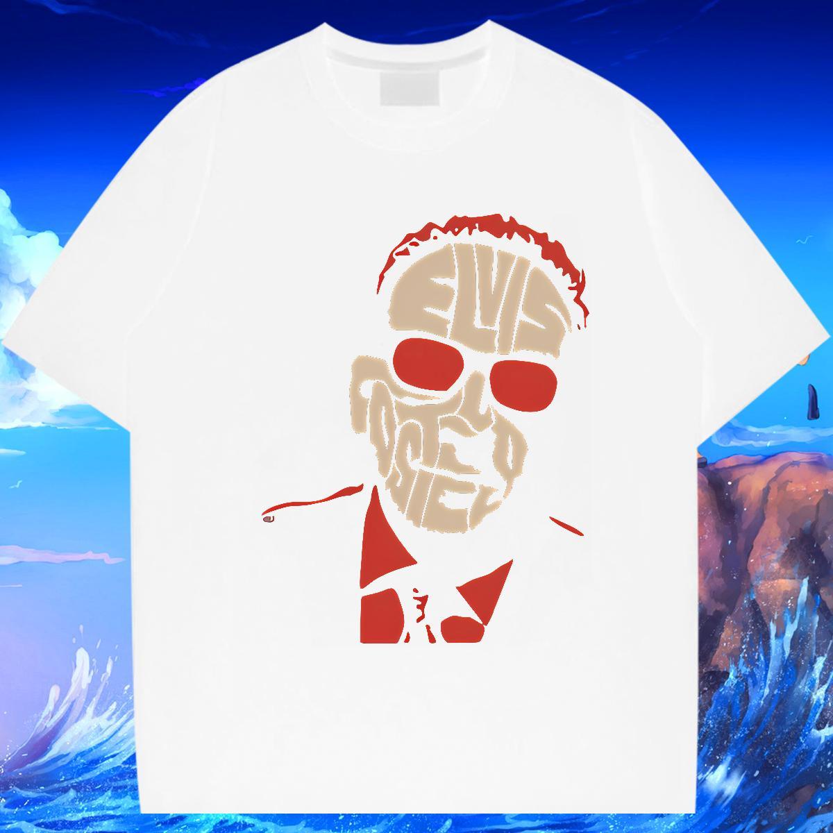 New scary Tshirts 230g Cotton Man T Shirts Asian Size Casual Daily Wear Breathable Crew Neck High Quality Clothes