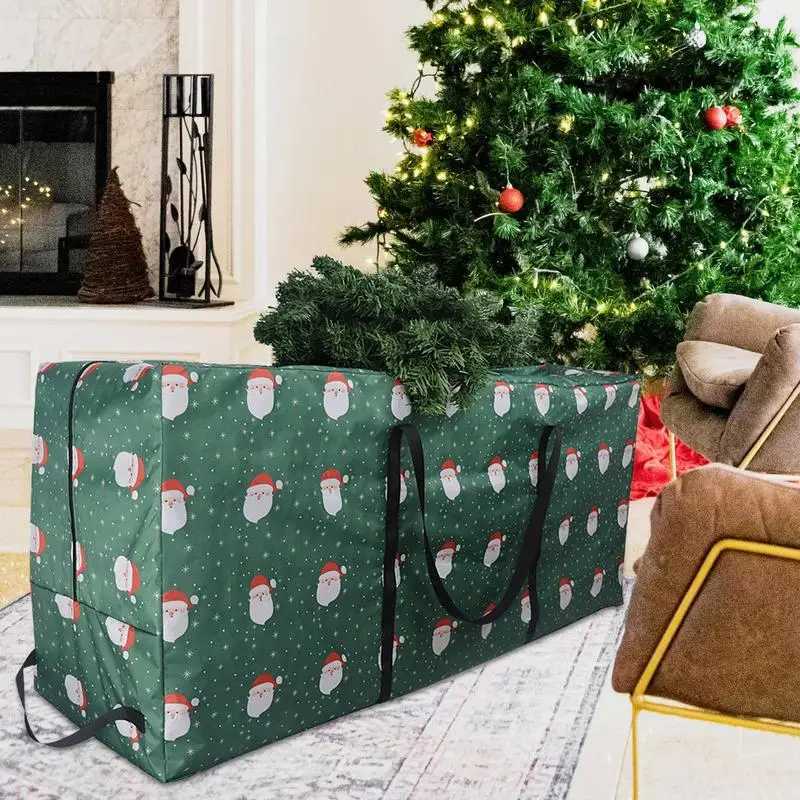 Large Capacity Christmas Tree Storage Bag Outdoor Furniture Cushion Storage Holder Space-Saving Water Protective Boxes CL240820