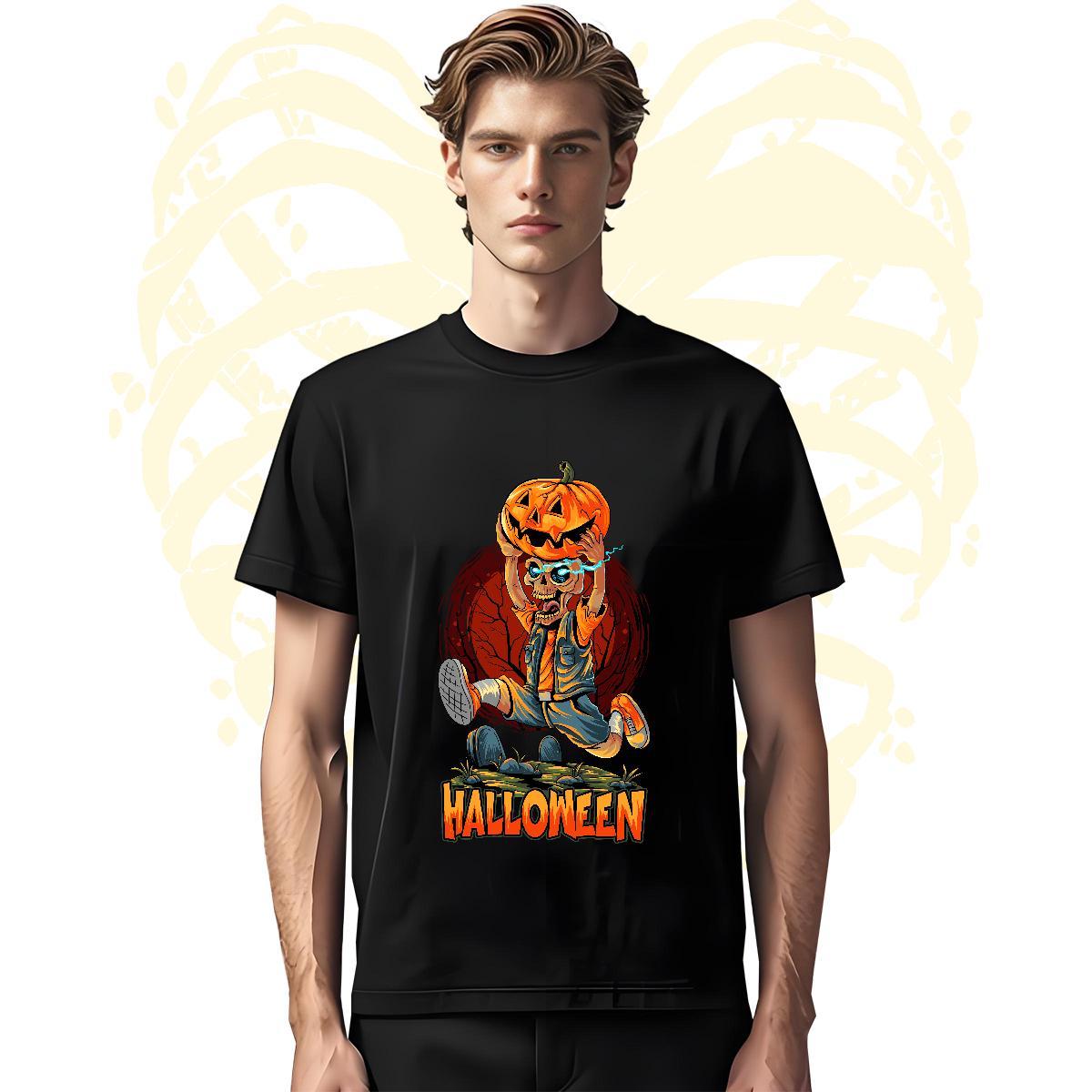 Unisex Mens T Shirts halloween Breathable Crew Neck Outdoor Oversized 4XL 230g Pure Cotton Men Clothes T-Shirt Factory Direct Tees Shirts