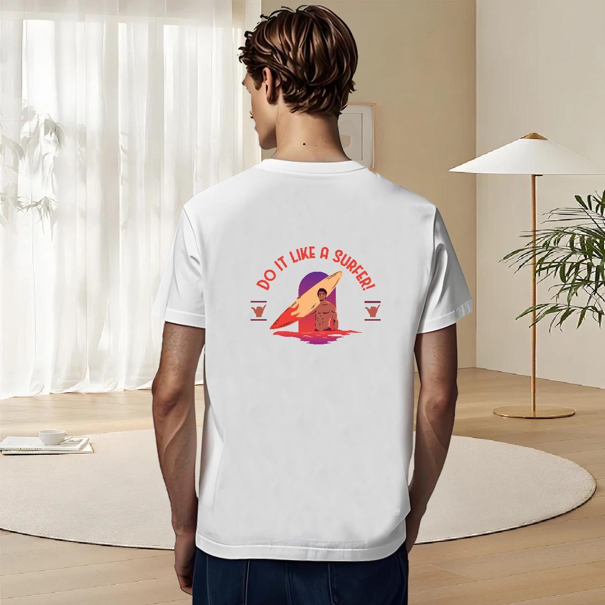 Classic Couples T Shirts Outdoor 100% Cotton 230g Custom Big Size Breathable Short Sleeve muscle men T shirt Fashion New Clothes