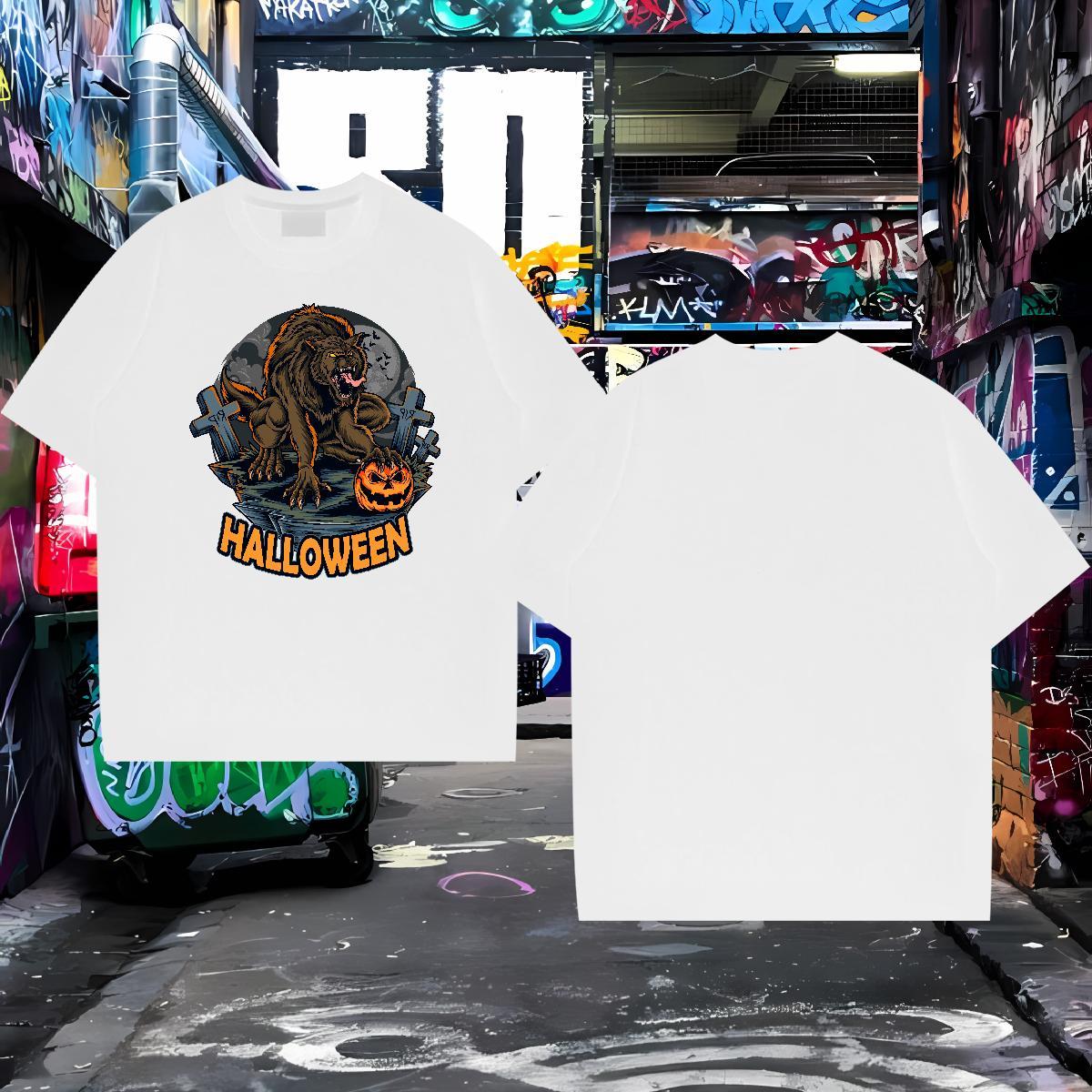 Cool T-Shirts for Men lion Pure Cotton Sport DIY 230g Cotton Couples T Shirts Designer Fashion Clothes