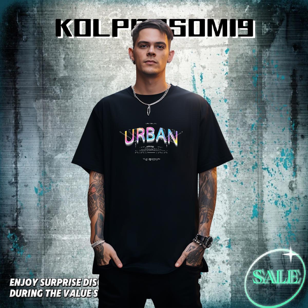 Wholesale Men Tshirts Sport 230g Cotton Oversized O Neck Short Sleeves URBAN T Shirt For Man DIY Tops