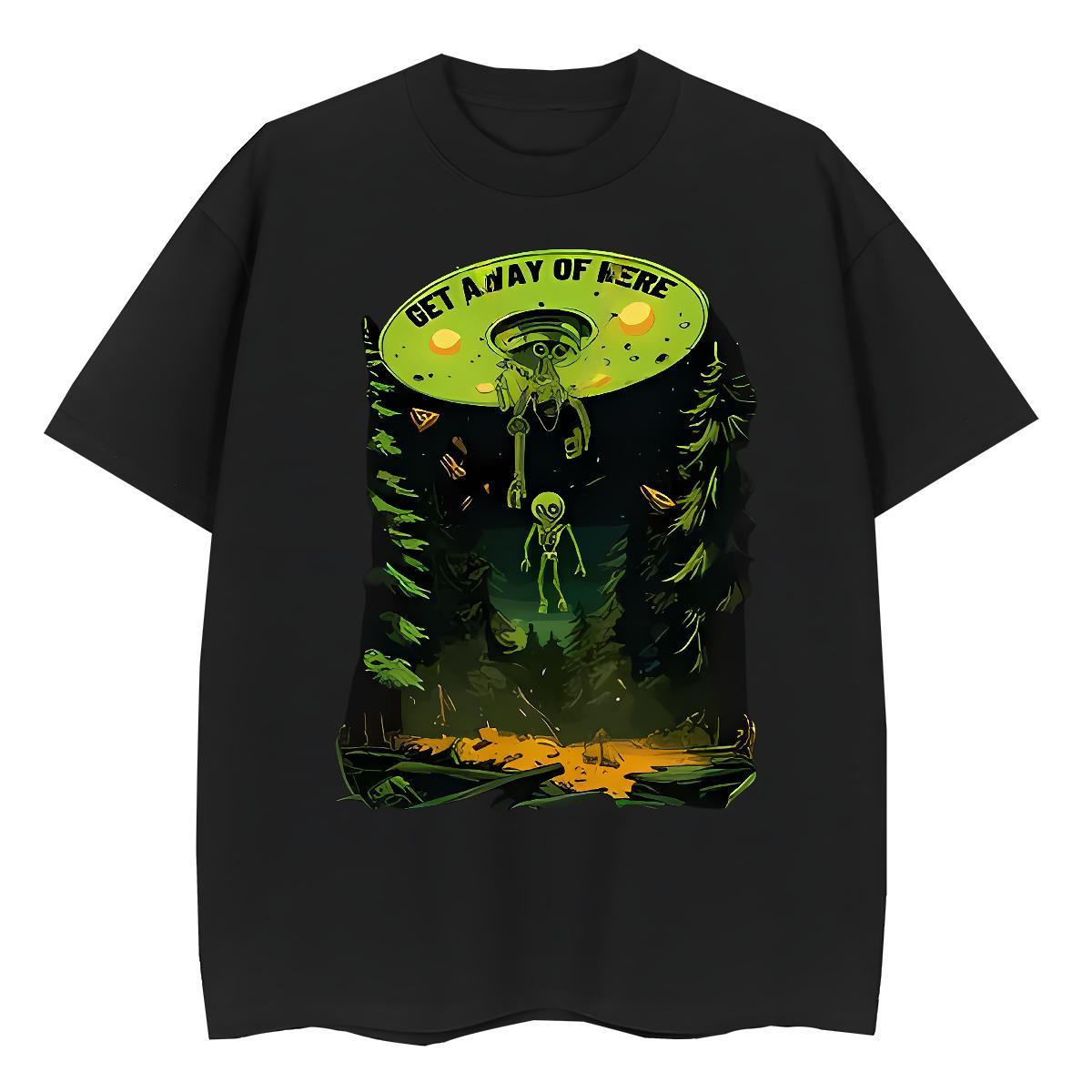 DIY Woman Tshirt Casual Daily Wear Breathable Crew Neck Tops Shirt Female 230g 100% Cotton ET Plus Size Cartoon T shirt