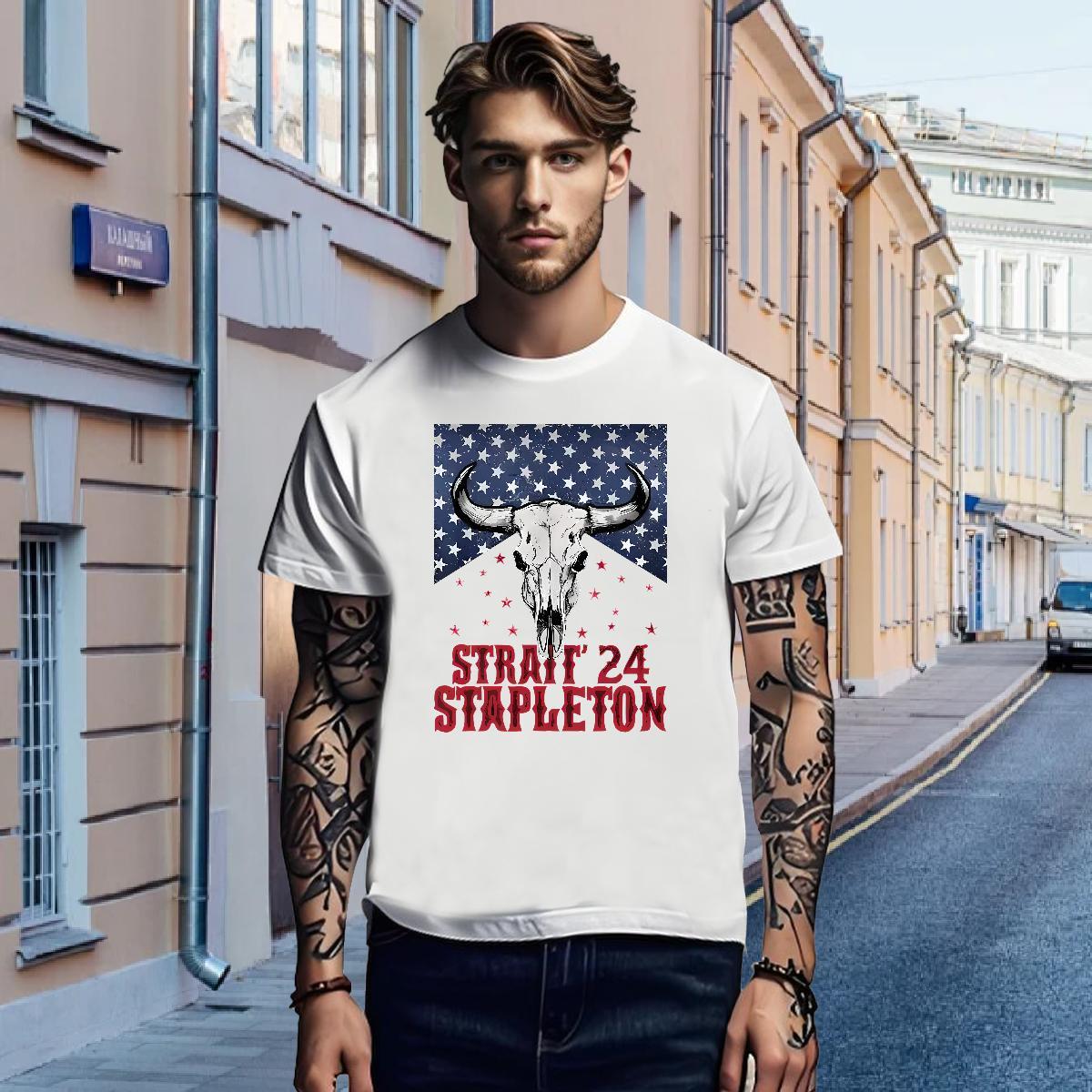 T-Shirts 230g Pure Cotton straif 24 stapleton Street wear Hip Hop Short Sleeve Soft Oversized 4XL Men Tees Factory Direct Unisex Tshirts