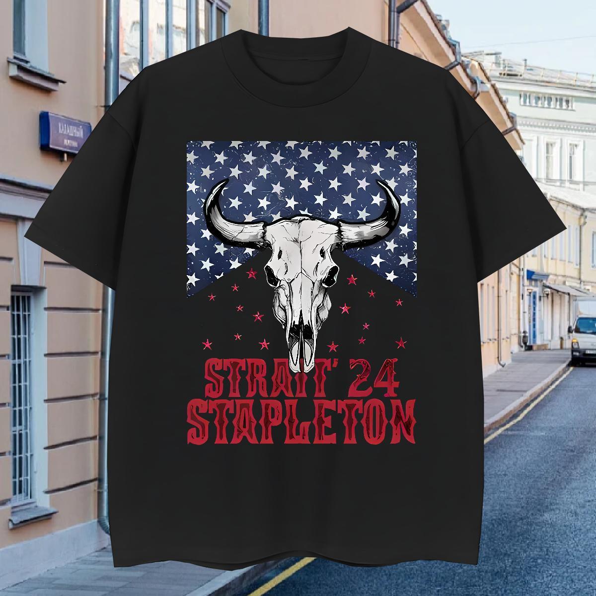 T-Shirts 230g Pure Cotton straif 24 stapleton Street wear Hip Hop Short Sleeve Soft Oversized 4XL Men Tees Factory Direct Unisex Tshirts
