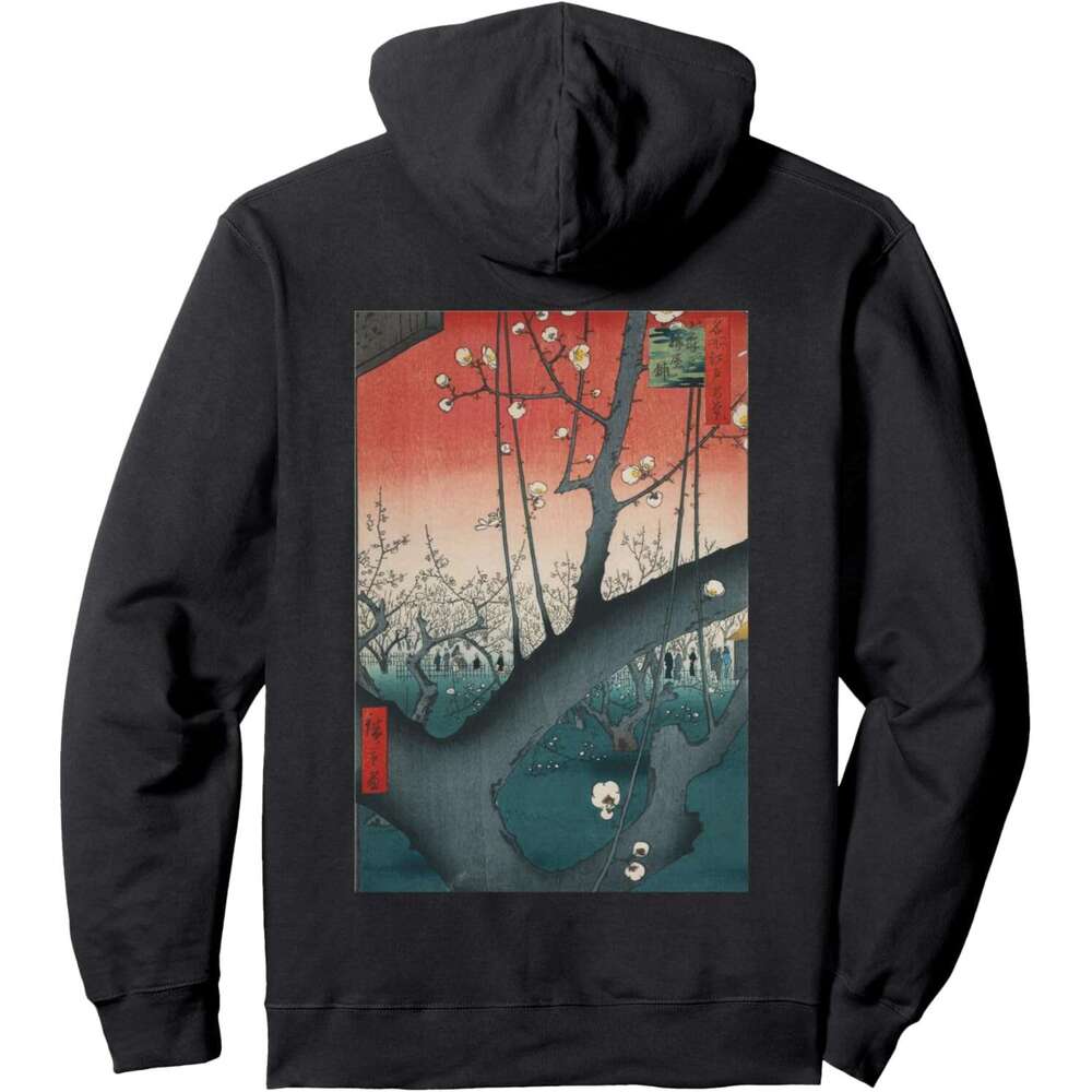 Hoodie for Mens Womens Plum Park in Kameido Japanese Retro Artwork Clothing Pullover Hoodie Hoodies sweatshirt pullover jacket Long sleeve