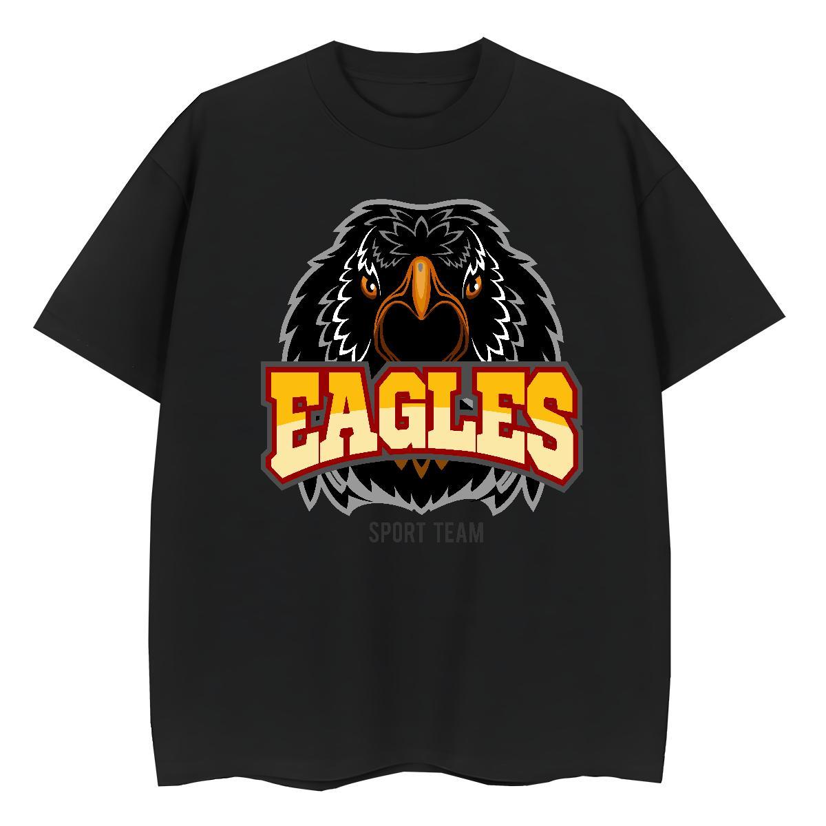 Classic Women Tshirts Beach Breathable Crew Neck Tees Shirts Comfortable 230g Cotton eagle Plus Size Custom T shirt