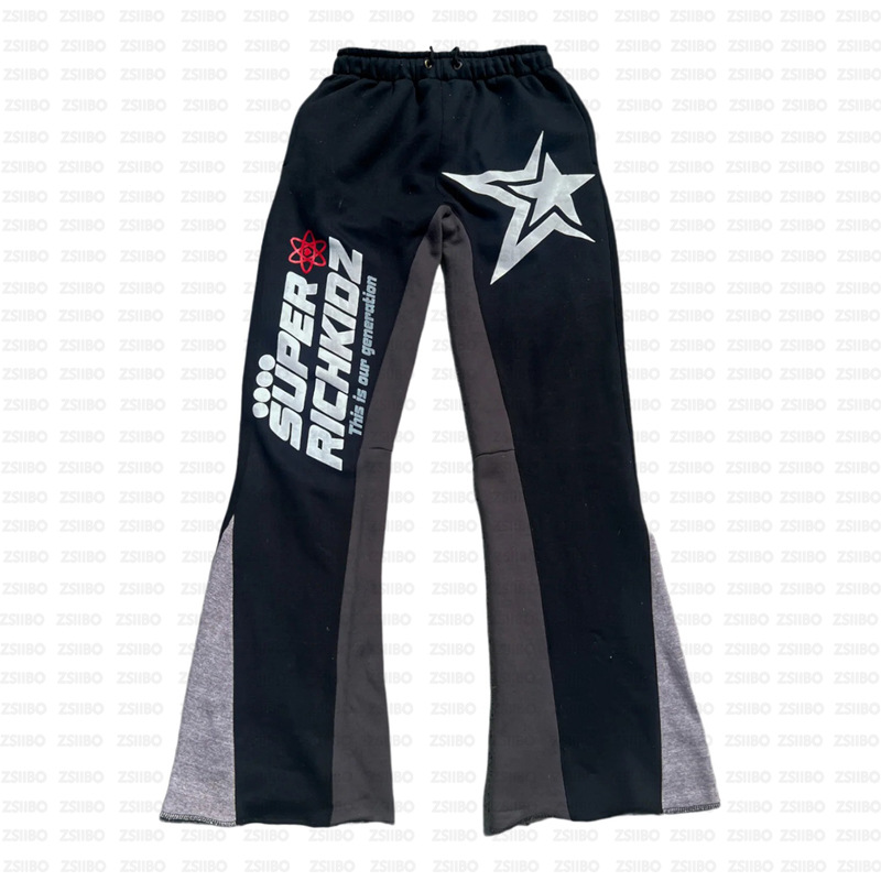 Men's Tracksuits Cargo Pant Trendy Doodles Y2K Street Trend Letter Printing Harajuku Hip Hop Style Woman Joggers Harajuku