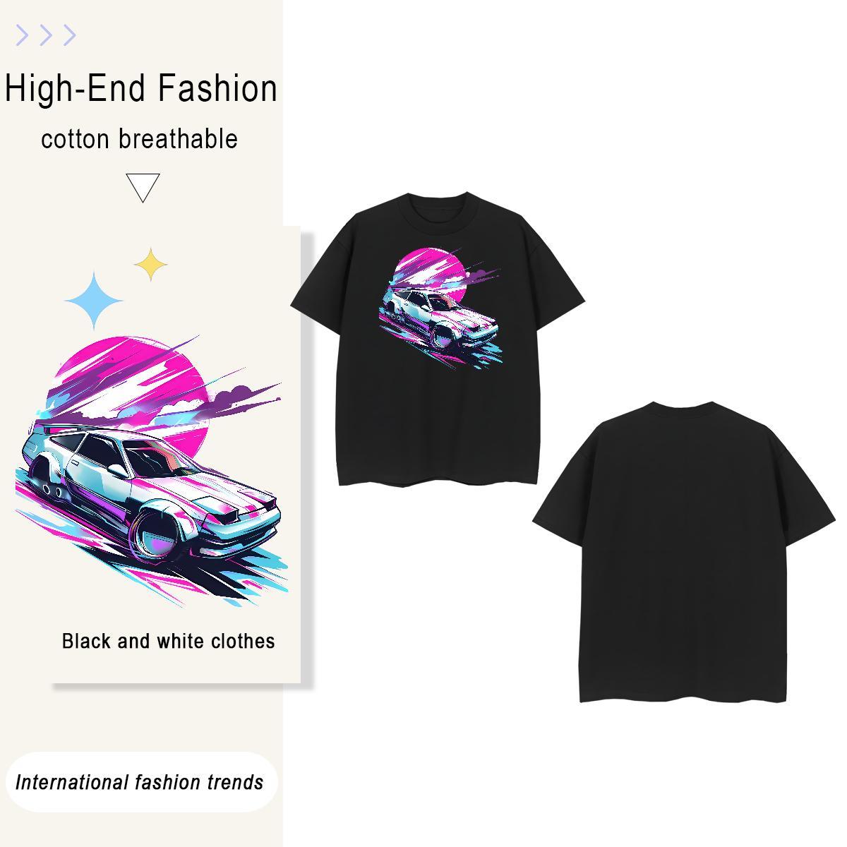 Wholesale sun 230g Pure Cotton Mens Tshirts Spring Summer Short Sleeve Soft T shirt Fashion Casual DIY Printed Tees Shirts