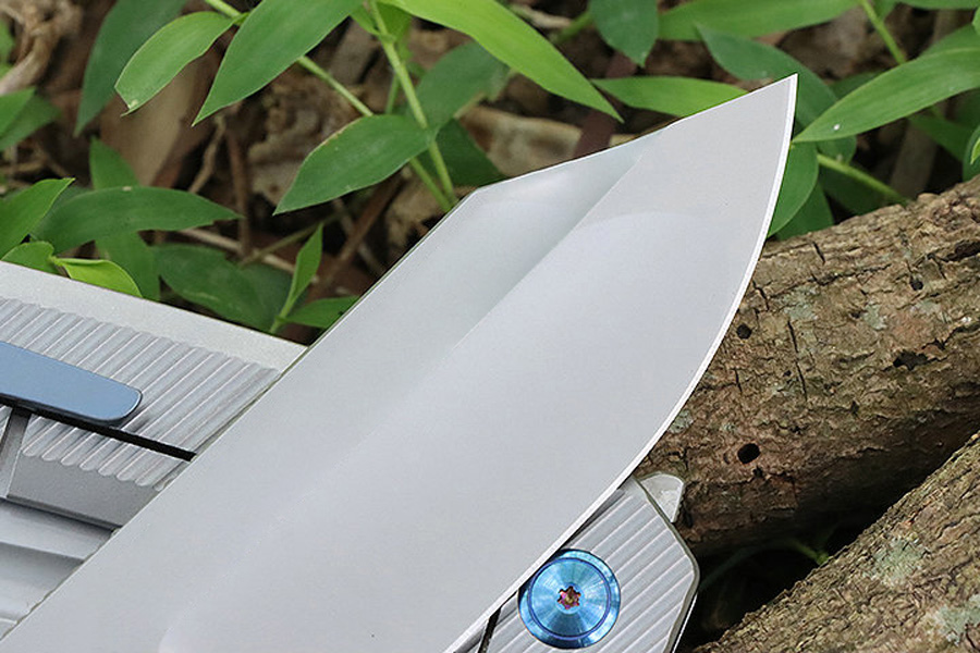 High End Flipper Folding Knife M390 Coating Blade CNC TC4 Titanium Alloy Handle Outdoor Ball Bearing EDC Pocket Folder Knives