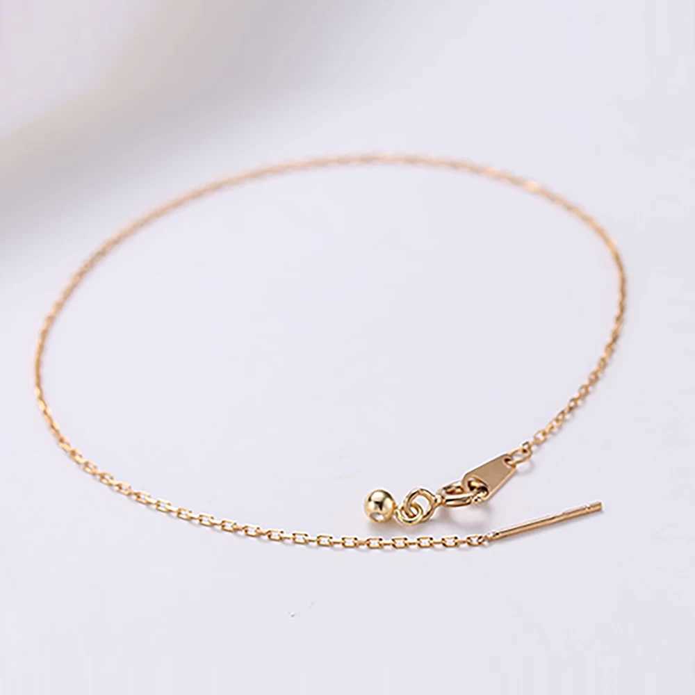 Visunion 10 piece stainless steel ankle bracelet adjustable simple DIY chain womens fashion gift 23CM ankle bracelet Dainty chain wholesale W240815