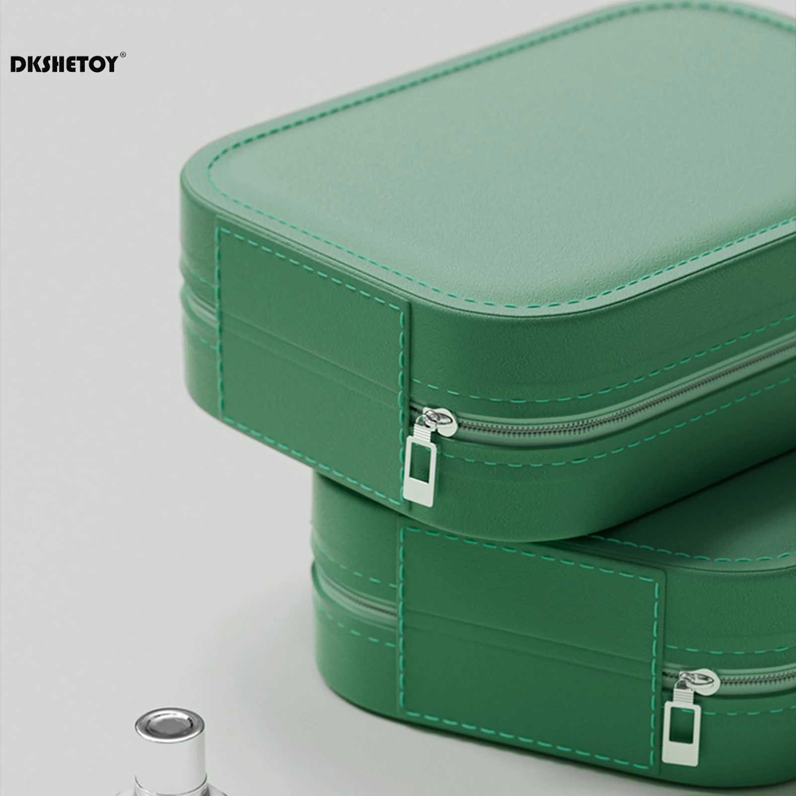 Makeup Mirror With Light usb charging Cosmetic Bag LED Mirror Travel Makeup Storage Bag case Travel make up Organizer Y240819