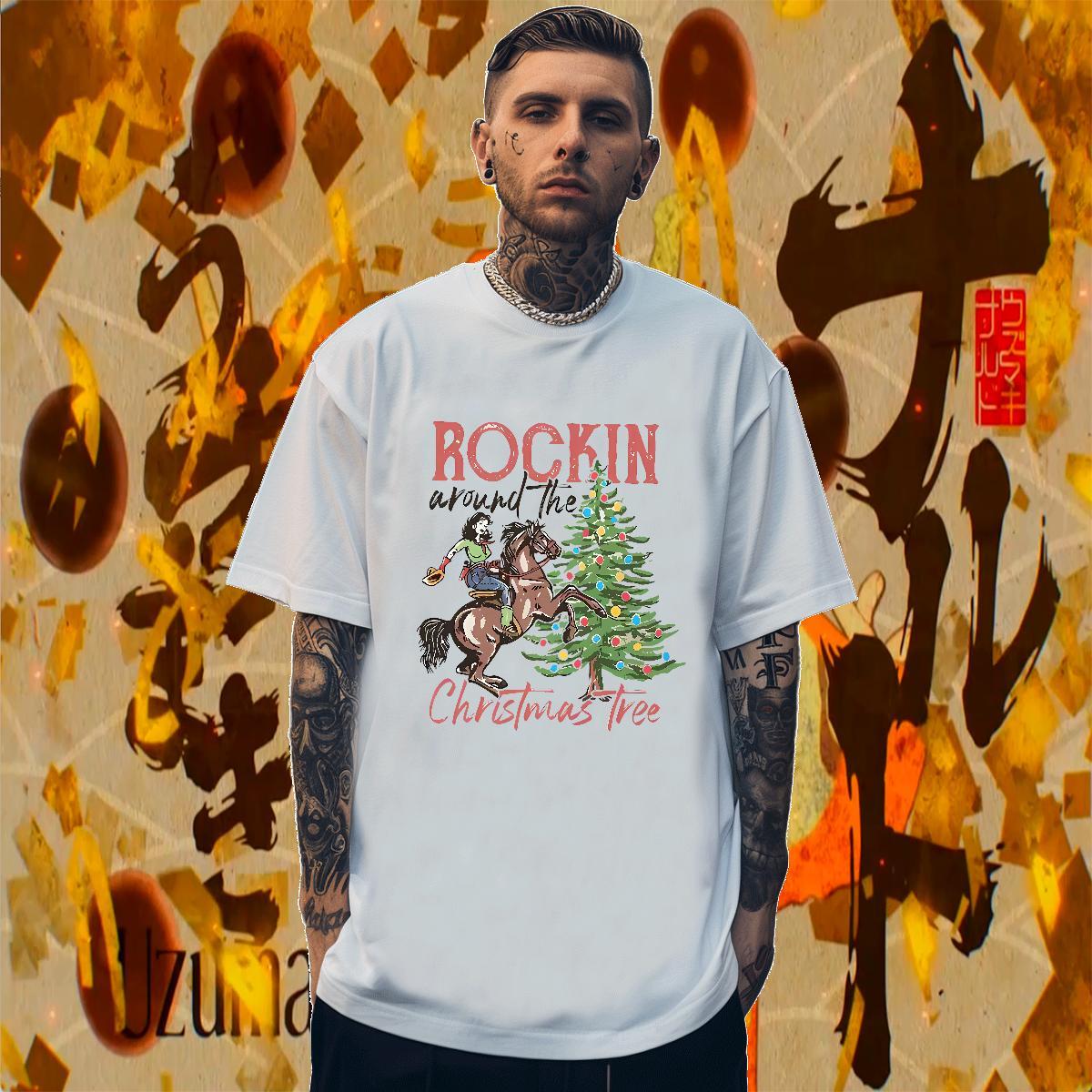Loose T shirt horseback riding O Neck Short Sleeves Daily Wear Custom Cartoon 230g 100% Cotton Tshirts Wholesale Tees