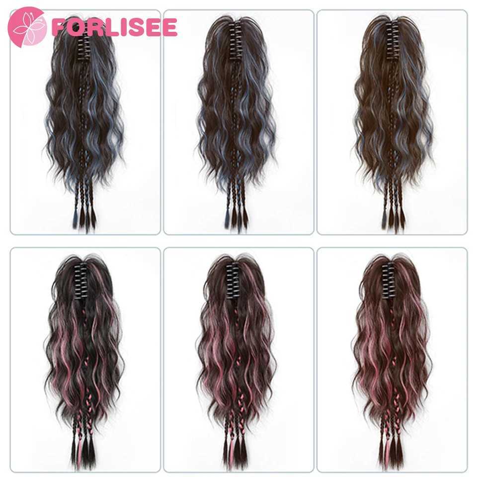 Home>Products>High Brightness Blue Ponytail>Boxer Braid Wig>Water Wave Tear Dopamine Half Braid Clip>Waterfall Braid W240817