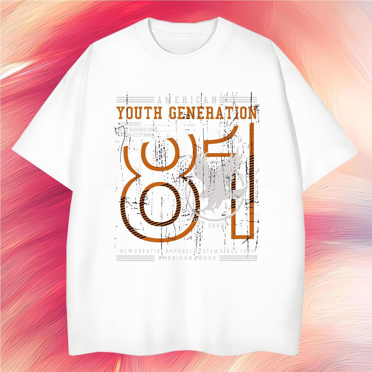 Comfortable number 230g Cotton Men Tshirts Outdoor Breathable Soft Men T Shirts Custom Graphic Wear