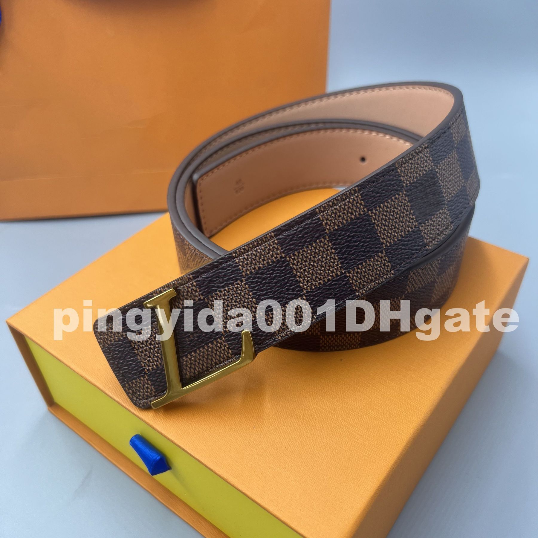 Designer Belts For Mens Belts Luxury Fashion Belt High Quality Printed Width 38mm Belts For Women Designer Women Mens Belts