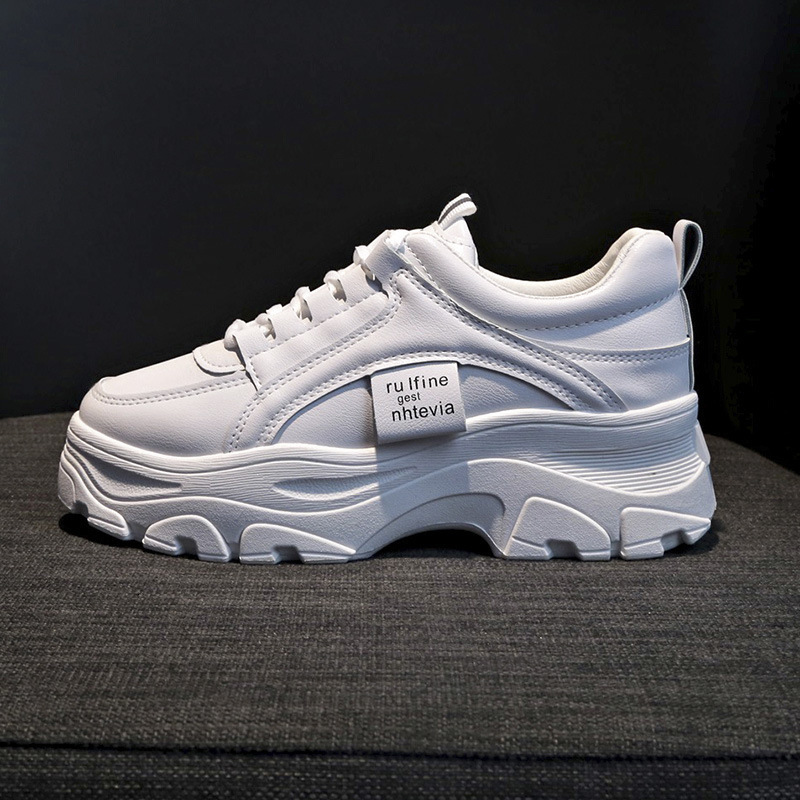 Ddmysports Spring New Korean Edition Dad Student Internet Popular Sports Female Leisure Thick Sole Elevated Shoes A OUTDOOR