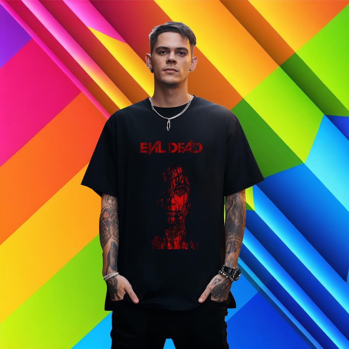 T Shirts Men 230g 100% Cotton scary Sports Casual Breathable Crew Neck Oversized 3XL 4XL Men Tshirts DIY Customized Free Shipping Tees Shirts