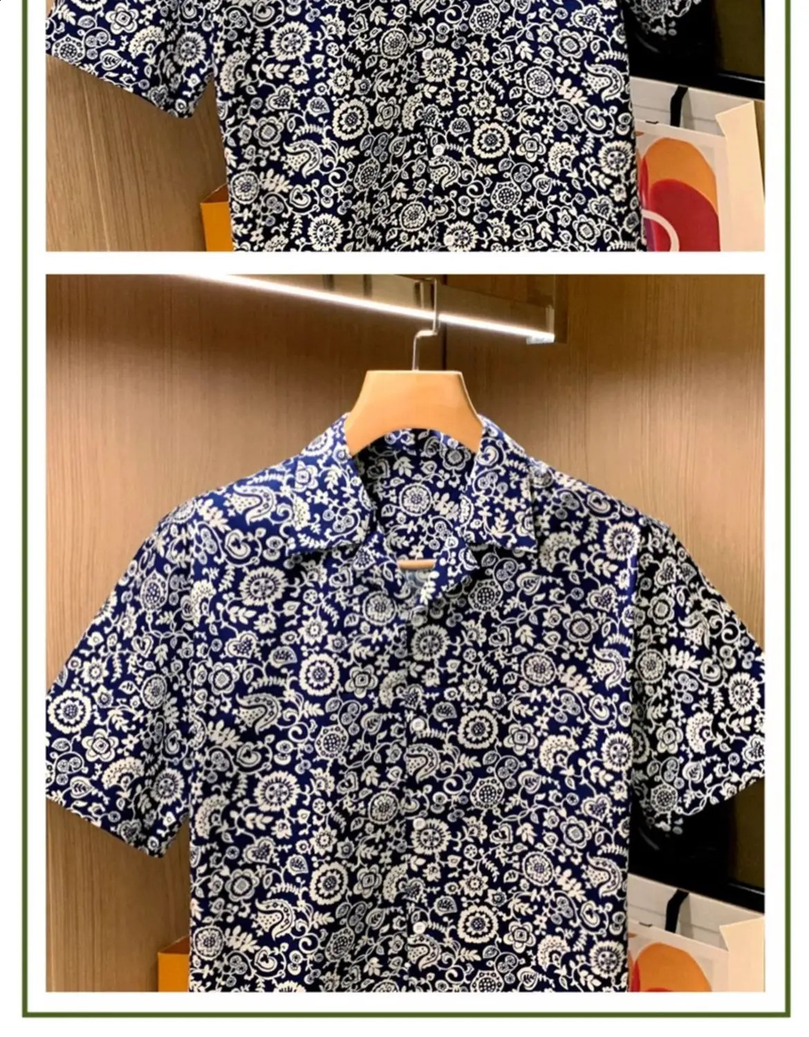 Summer Vintage Men Fashion Handsome Printing Lapel Collar Shirt Casual All-match Short Sleeved Comfortable Youth POLO Shirt 240820