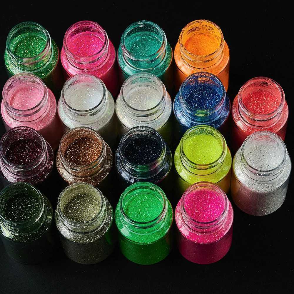 1oz Ultra-thin Shimmer Nail Glittle Powder Sugar Pink Blue Symphony Fairy Sparkly Powder Colorful Holographic Pigment Manicure 7XJ240815