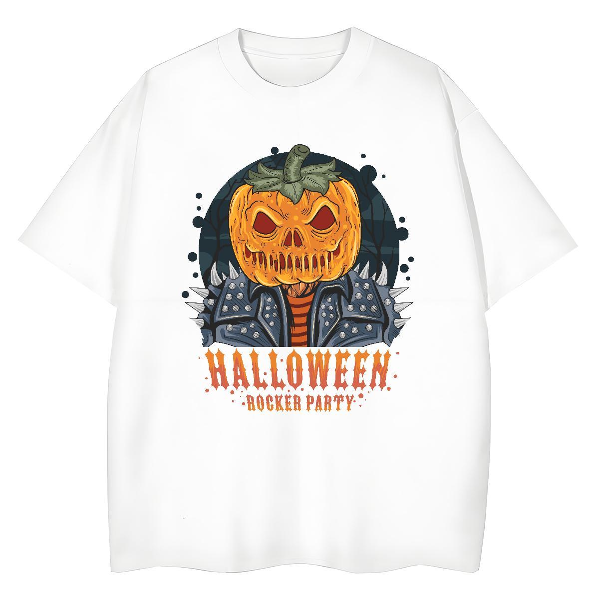 Wholesale halloween Mens Tshirts 100% Cotton 230g T Shirt For Man Anime Print Street wear Hip Hop Breathable Short Sleeve Free Shipping Tees Shirts