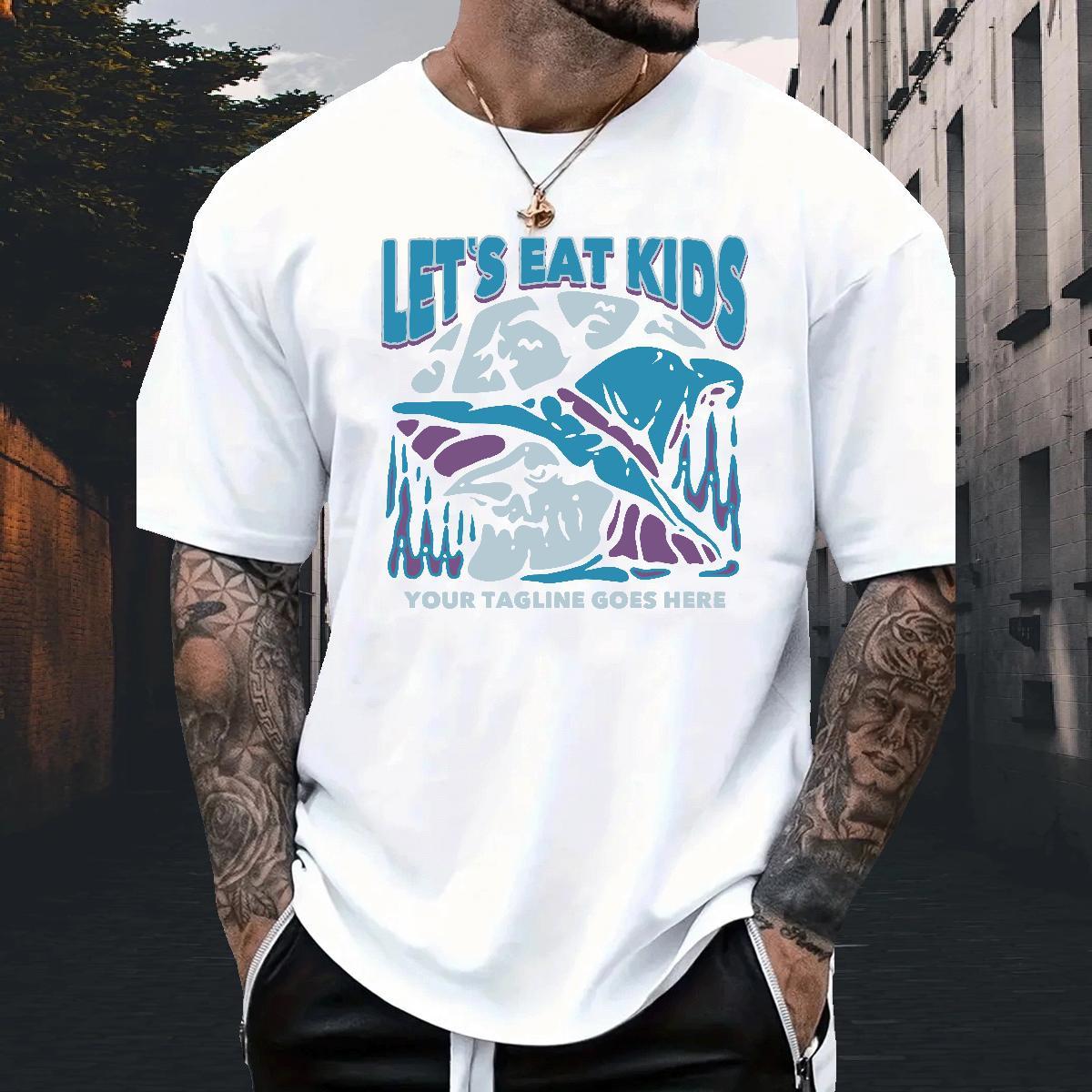 Loose Fit Mens Tshirts Anime Printing Street 100% Cotton 230g Black White Breathable Short Sleeve dolphin T-Shirts for Men New Tees
