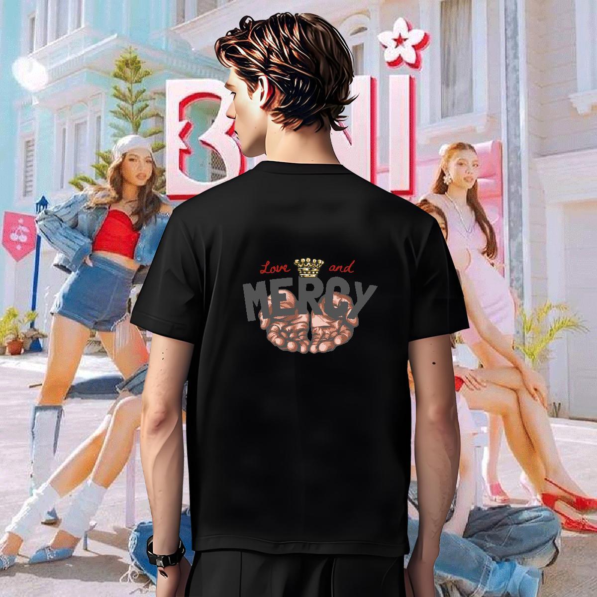 Men T Shirts 100% Cotton 230g hand- Casual Breathable Anime Couples T Shirts 2024 Summer Free Shipping Tops