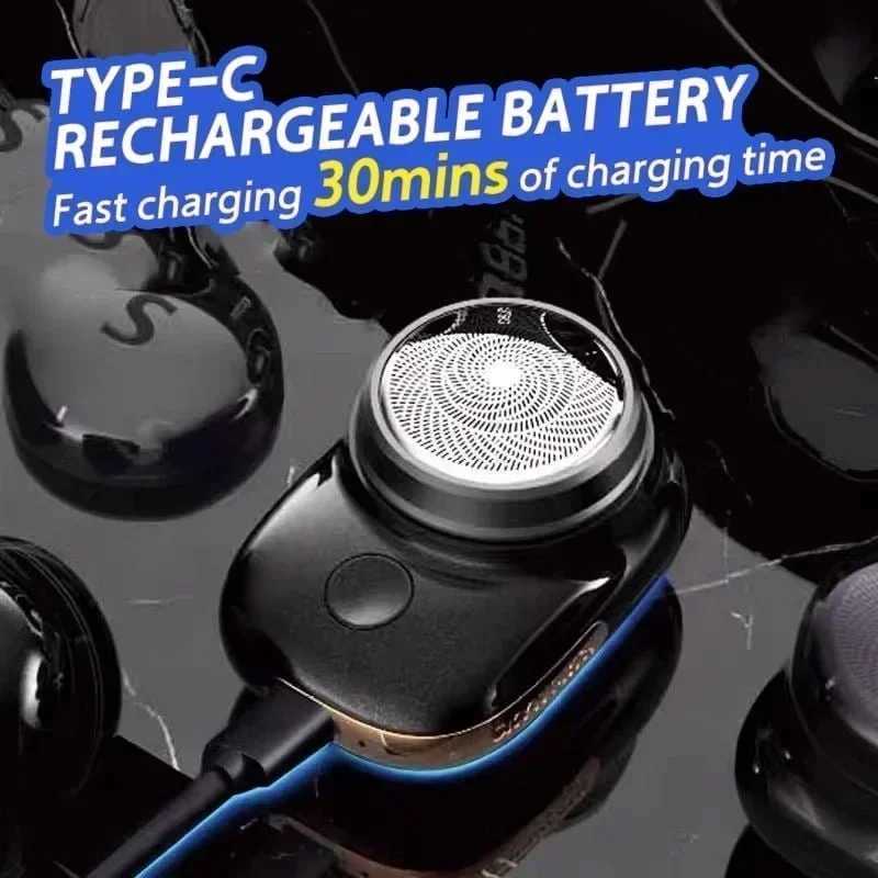 Electric Mini Shaver USB Charging Portable Waterproof Shaver Mens Travel Shaver Facial Care New 2024 W240819