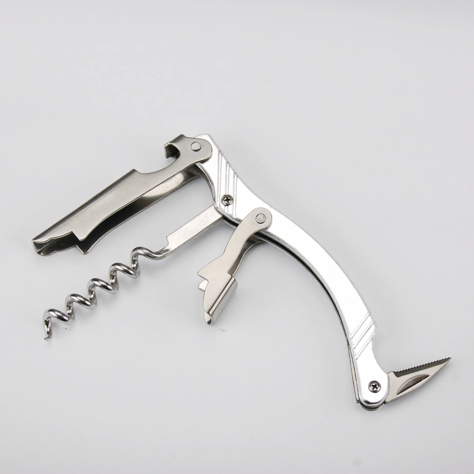 Forkry Waiters friend corkscrew bottle opener aluminum tincture remover 240819
