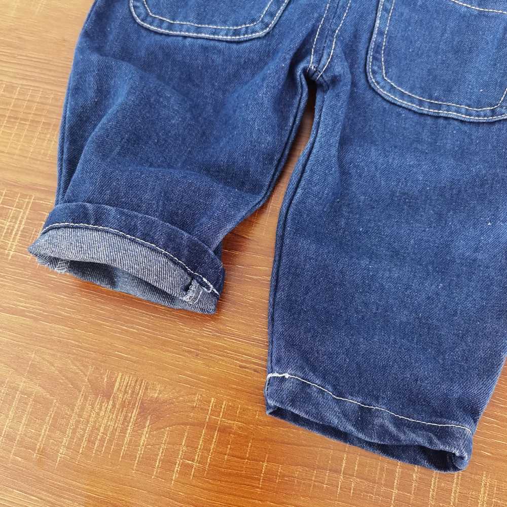 IENENS toddler boys jumpsuit denim covering Dungarees baby girls jeans pants clothing suitable for 0-4 years old W240806