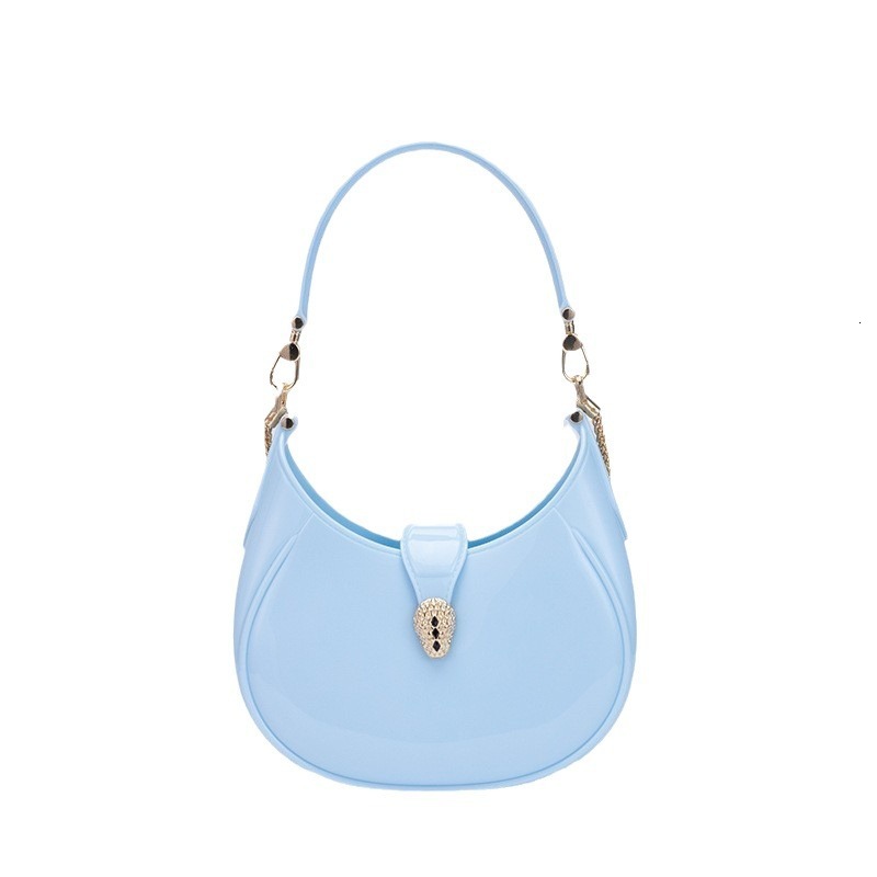 PVC Barbie jelly fashionable versatile rubber sub bag, dirt resistant and easy to wash, summer women's diagonal cross bag