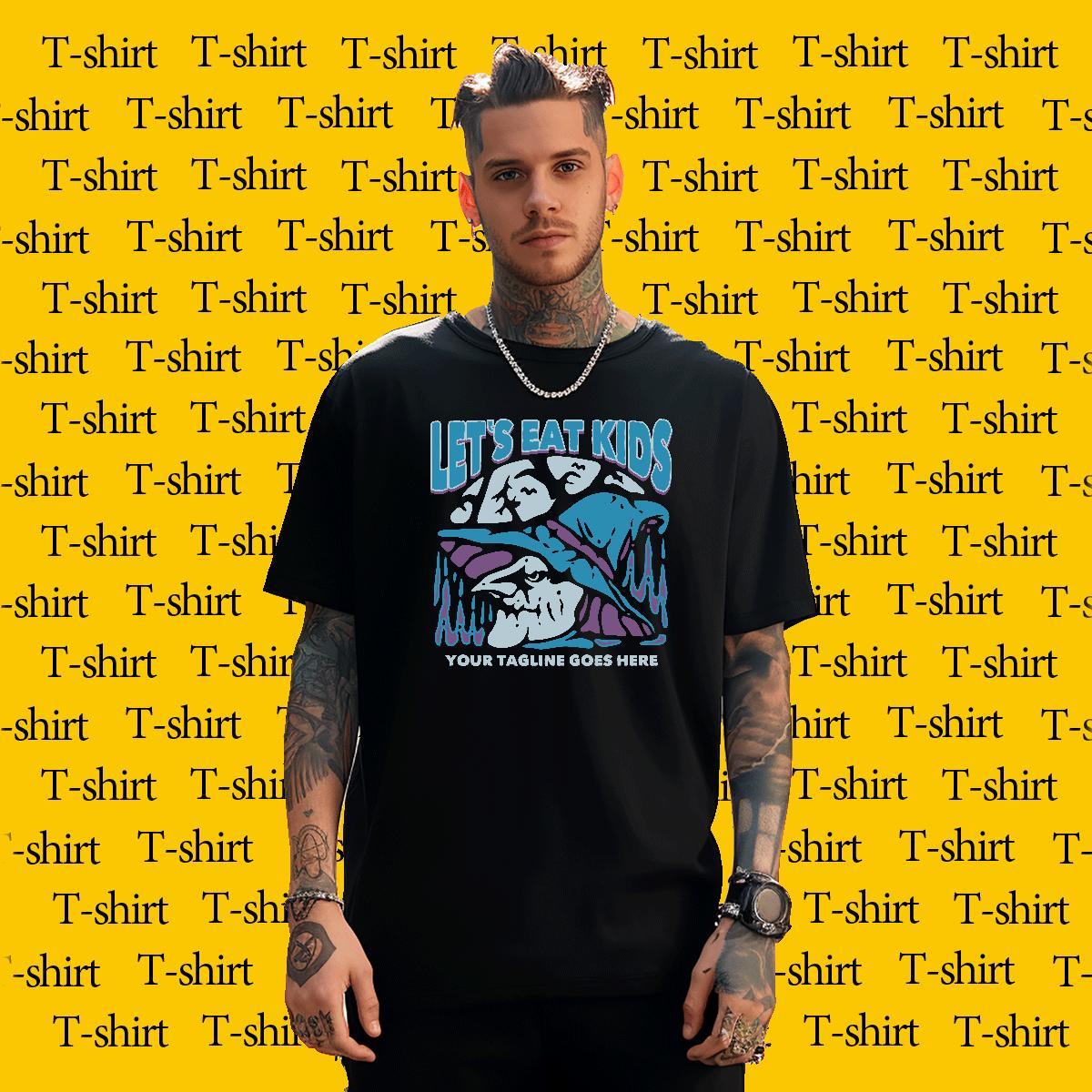 Unisex Men Tees Hip Hop Street 230g Pure Cotton Anime Breathable Crew Neck dolphin Man T Shirts 2024 Tops Tees