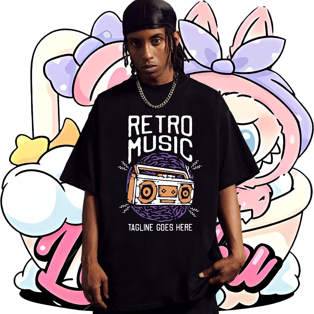 Soft Tshirts Daily Wear 230g Cotton Custom Anime Breathable Crew Neck letter Men T Shirts Stylist Tops Tees
