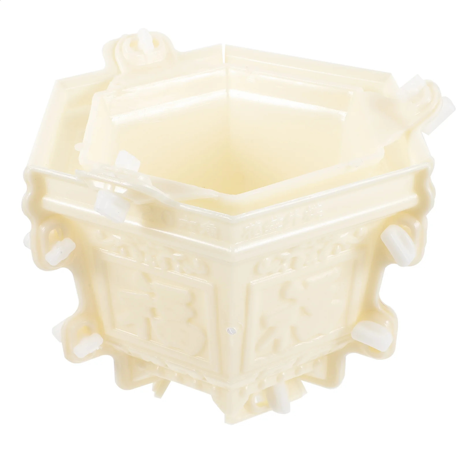 Plastic Mold Flower Pot Crafts Cement DIY Home Decor Bonsai Planter Making Shape Storage Case Flower Concrete Mould Pot Molds 240819