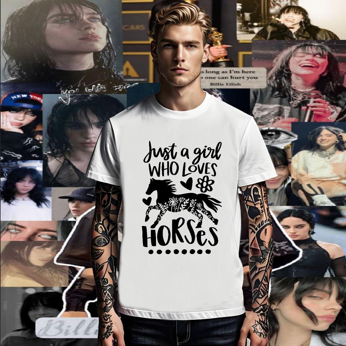 Free Shipping Couples T Shirts horse High Street Hip Hop 230g Cotton Top Tees Breathable Brand Man T Shirts Customized