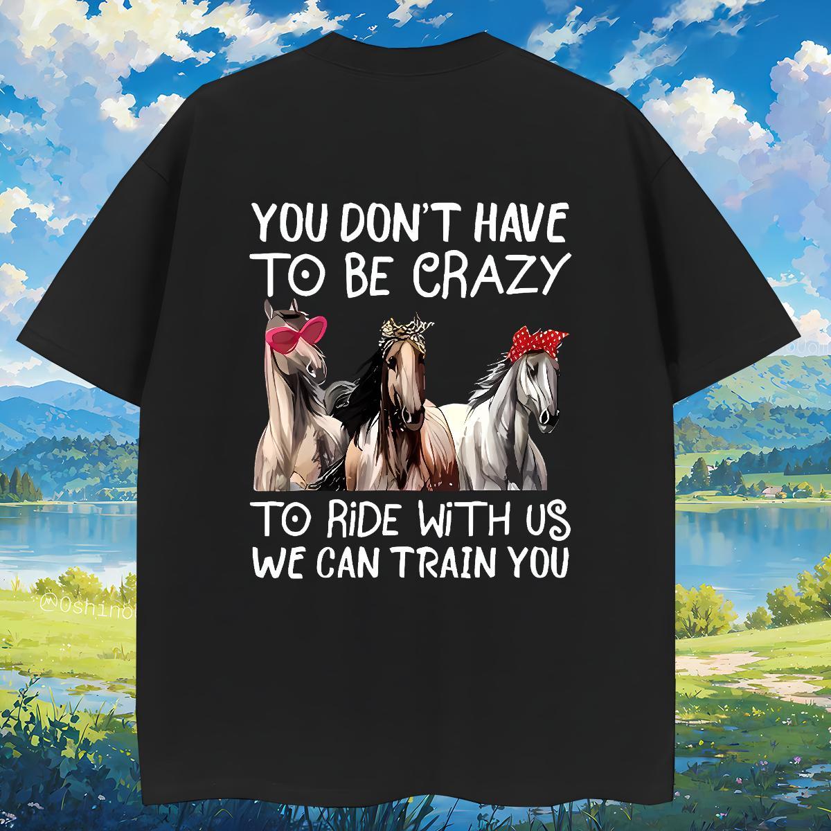 Mens T Shirts 100% Cotton 230g horse Beach Round Neck Short Sleeve White Plus Size Men Clothes T-Shirt Stylist Loose Fit Tops Tees